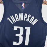 20-21 Dallas Mavericks THOMPSON #31 Royal Blue Top Quality Hot Pressing NBA Jersey (Trapeze Edition)飞人版
