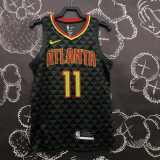 HAWKS YOUNG #11 Black Top Quality Hot Pressing NBA Jersey