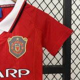 1999-2000 Man Utd Home Kids Retro Soccer Jersey
