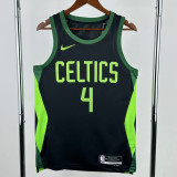 24-25 CELTICS HOLIDAY #4 Black City Edition Top Quality Hot Pressing NBA Jersey