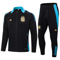 24-25 Argentina Black Jacket Tracksuit (蓝领)
