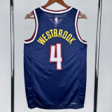 22-23 Nuggets WESTBROOK #4 Royal Blue Top Quality Hot Pressing NBA Jersey