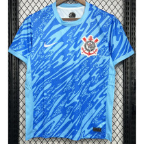 24-25 Corinthians Blue Goalkeeper Fans Soccer Jersey