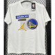 T194 Warriors Jordan White High Quality Casual T-Shirt