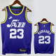23-24 JAZZ MARKKANEN #23 purple Top Quality Top Quality Hot Pressing NBA Jersey (Retro Logo)