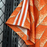 1988 Netherlands Home Retro Soccer Jersey（队标缕空）