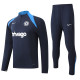 24-25 CHE Dark blue Half Pull Tracksuit (半拉链)