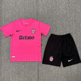 24-25 Sporting Lisbon Pink Kids Soccer Jersey