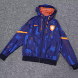 24-25 Netherlands Royal blue Windbreaker (High Quality)球员