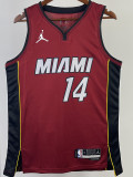 22-23 HEAT HERRO #14 Red Top Quality Hot Pressing NBA Jersey (Trapeze Edition) 飞人版