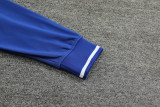 2024 JOM Fancy Blue Half Pull Tracksuit #811(半拉链)