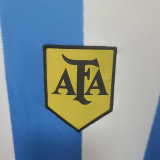 1978 Argentina Home Long Sleeve Retro Soccer Jersey (长袖)