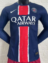 24-25 PSG Home Long Sleeve Player Version Soccer Jersey (长袖球员)