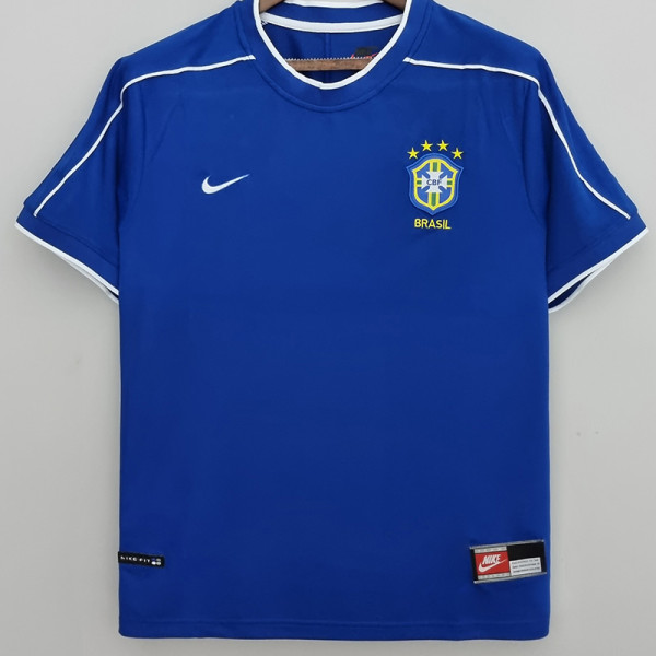 1998 Brazil Away Retro Soccer Jersey
