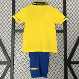 1994 Brazil Home Kids Retro Soccer Jersey