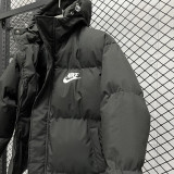 24-25 MF3 NK Black Hooded Cotton Coat #棉衣