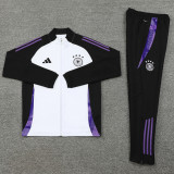 24-25 Germany Black White Jacket Tracksuit #02