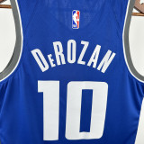 23-24 Kings DEROZAN #10 Blue City Edition Top Quality Hot Pressing NBA Jersey