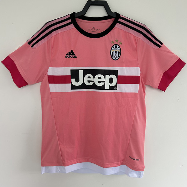 2015-2016 JUV Away Retro pink Soccer Jersey