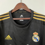 2011-2012 RMA Away Black Long Sleeve Retro Soccer Jersey (长袖) (钢印)