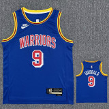 Warriors IGUODALA #9 Blue 75th Anniversary Retro NBA Jersey