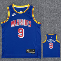 Warriors IGUODALA #9 Blue 75th Anniversary Retro NBA Jersey