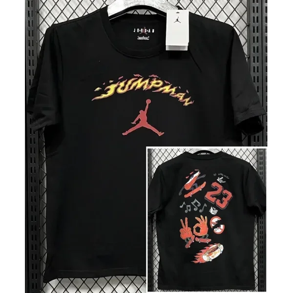 T266 Jordan Black High Quality Casual T-Shirt