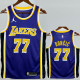 Lakers DONCIC #77 Blue Top Quality Hot Pressing NBA Jersey (Trapeze Edition) 飞人版