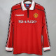 1998 Man Utd Home Long Sleeve Retro Soccer Jersey (长袖)