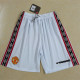 1998-1999 Man Utd White Retro Shorts Pants