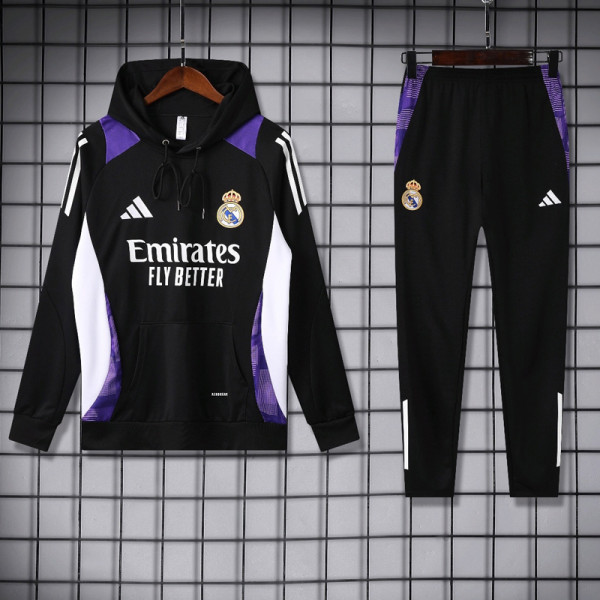 24-25 RMA Black Hoodie Tracksuit (卫衣套装)