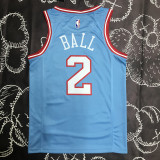 BULLS BALL #2 Blue Top Quality Hot Pressing NBA Jersey
