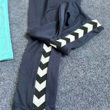 23-24 Real Betis Blue Half Pull Tracksuit (Pants Have Pocket)(半拉链)