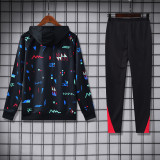 24-25 Portugal Black Hoodie Tracksuit (卫衣套装)