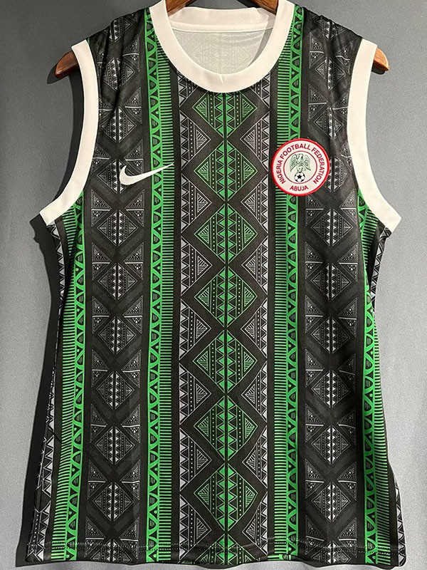 2023 Nigeria Green Black Vest