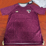 25-26 Sao Paulo Brown Red Training shirts