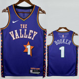 24-25 SUNS BOOKER #1 Purple City Edition Top Quality Hot Pressing NBA Jersey