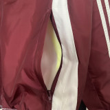 24-25 Mexico Red & White Double Sided Windbreaker (双面风衣)(刺绣)