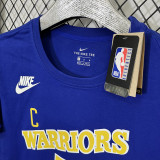 T185 Warriors CURRY #30 Blue High Quality Casual T-Shirt #C库里