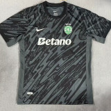 24-25 Sporting Lisbon Black Goalkeeper Soccer Jersey
