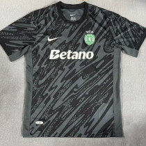 24-25 Sporting Lisbon Black Goalkeeper Soccer Jersey