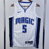 22-23 Magic BANCHERO #5 White Top Quality Hot Pressing NBA Jersey