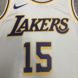 22-23 LAKERS REAVES #15 White Top Quality Hot Pressing NBA Jersey(圆领)