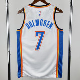 22-23 OKC Thunder HOLMGREN #7 White City Edition Top Quality Hot Pressing NBA Jersey