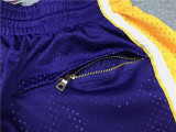 Lakers Celtic Blue Green City Edition Top Quality NBA Pocket Pants * 湖人拼凯尔特人