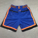 KNICKS Blue City Edition Top Quality NBA Pocket Pants #尼克斯队