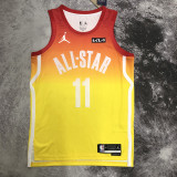 2023 ALL STAR DEROZAN #11 Yellow Top Quality Hot Pressing NBA Jersey (全明星)
