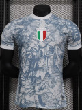24-25 Italy Grey White Special Edition Player Version Soccer Jersey