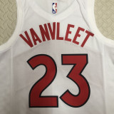 22-23 Raptors VANVLEET #23 White Top Quality Hot Pressing NBA Jersey