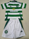 24-25 Celtic Home Kids Soccer Jersey *带广告